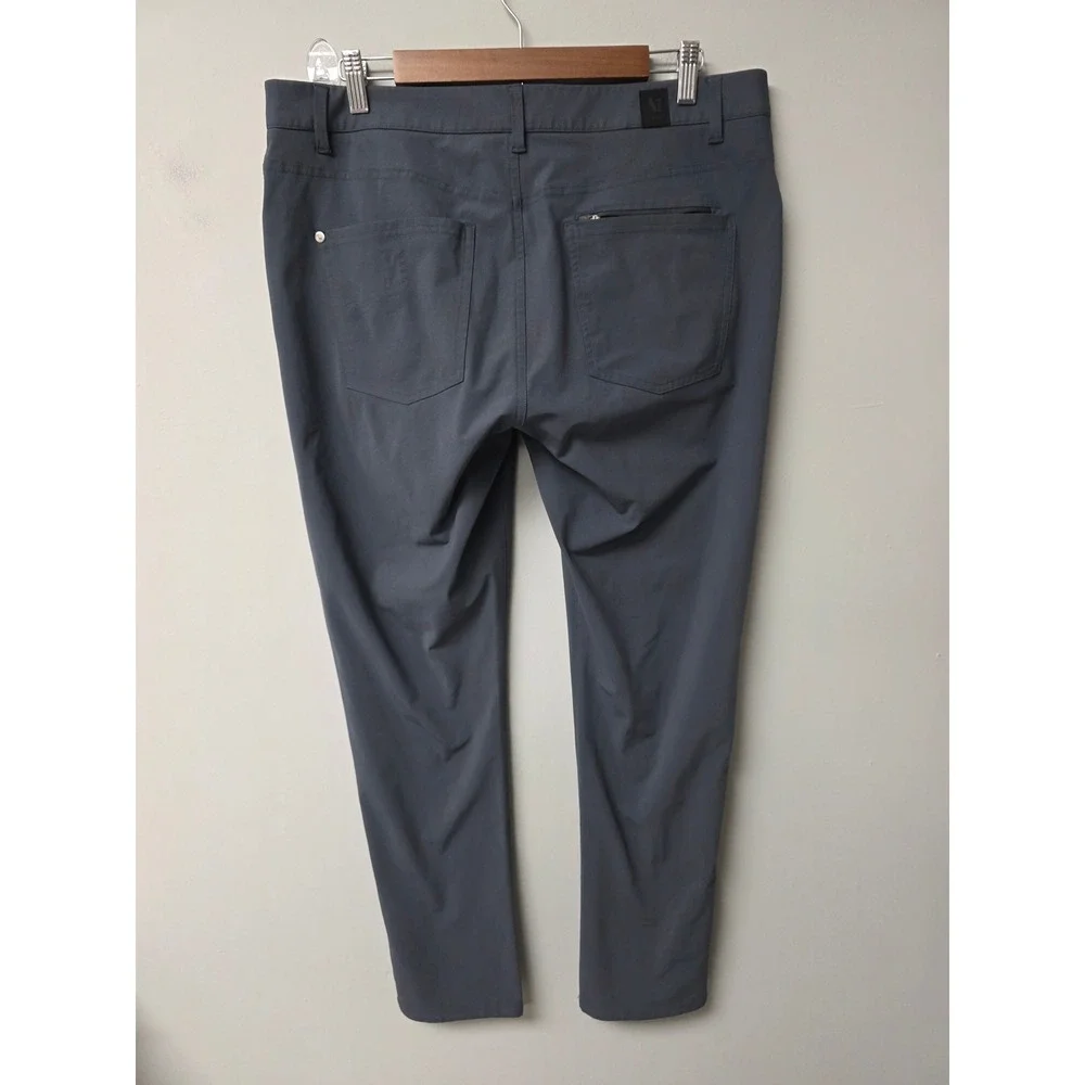 Vuori Meta Pants Mens‎ 34 Grey Technical Performance Stretch Commuter Activewear